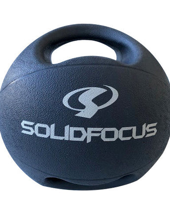 HyperFX 10kg Medicine Ball - Double Grip - Gray