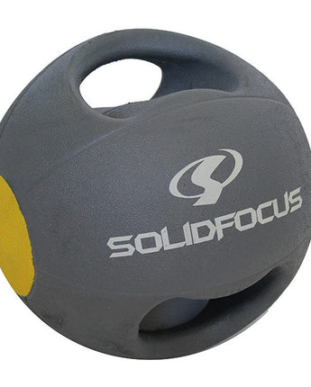 HyperFX 4kg Medicine Ball - Double Grip - Gray