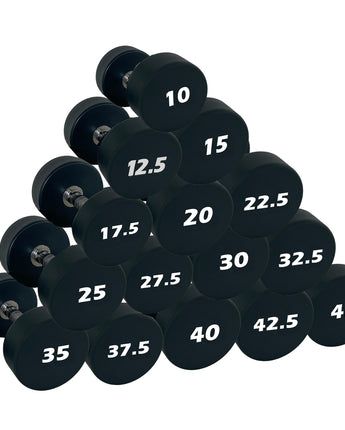 10Kg to 45Kg Dumbells - 1pr Ea 15 Prs